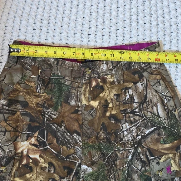 Realtree Camo Hunting Pants with Green Leaf Print - Picture 2 of 7